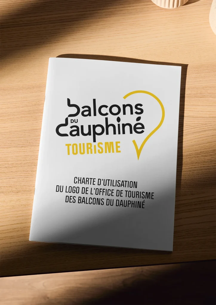 Couverture de la charte d'utilisation des logos de l'Office de Tourisme des Balcons du Dauphiné