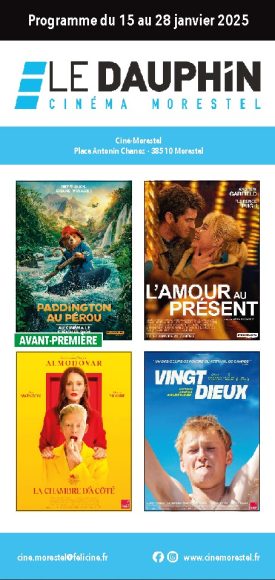 Cinéma “Le Dauphin” à Morestel : le programme